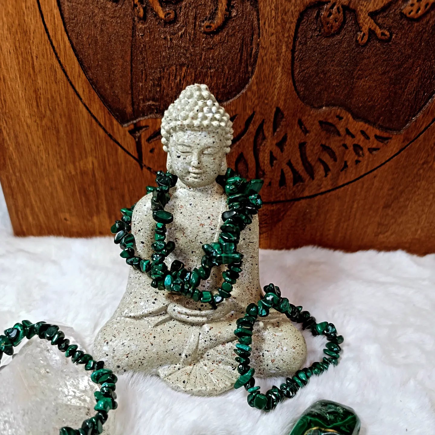 Bracciale con Chips di Malachite