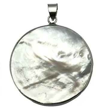 Ciondolo rotondo in madreperla 3 cm x 3 cm