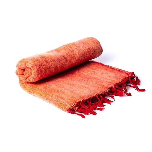 Scialle da meditazione arancione