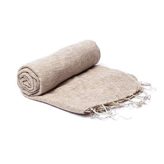 Scialle da meditazione panna