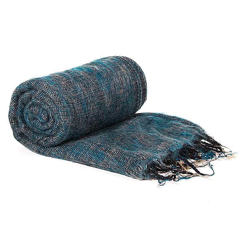 Scialle da meditazione petrolio